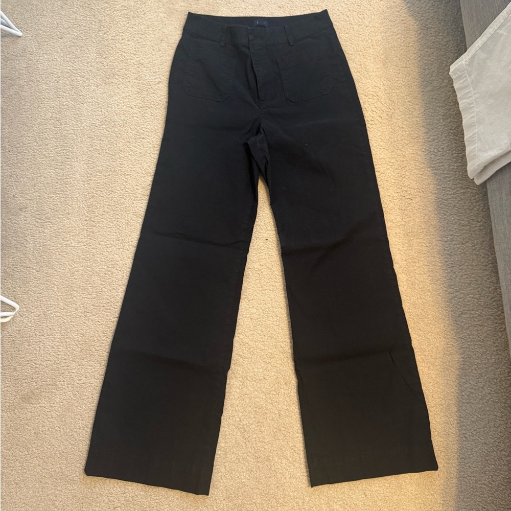 J. Crew Tall Lizzie high-rise patch-pocket wide-leg pant